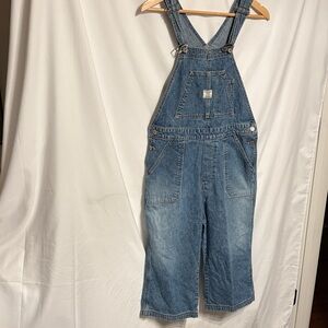 UNIONBAY Utility Women’s Capri Overalls CottageCore/FarmCore Small 100%Cotton